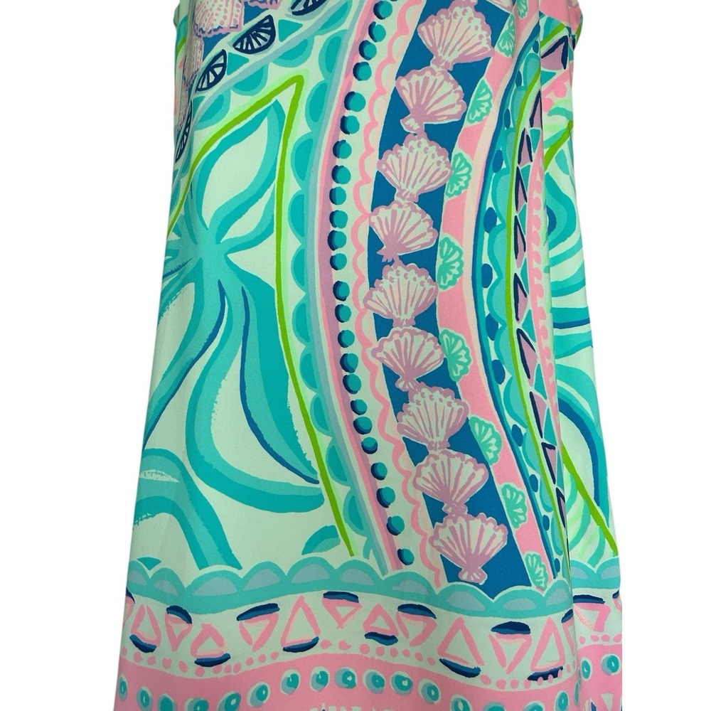 Lilly Pulitzer Narissa Stretch Shift Dress Multi Coco Island Size 6 Pink Cruise - Picture 5 of 12